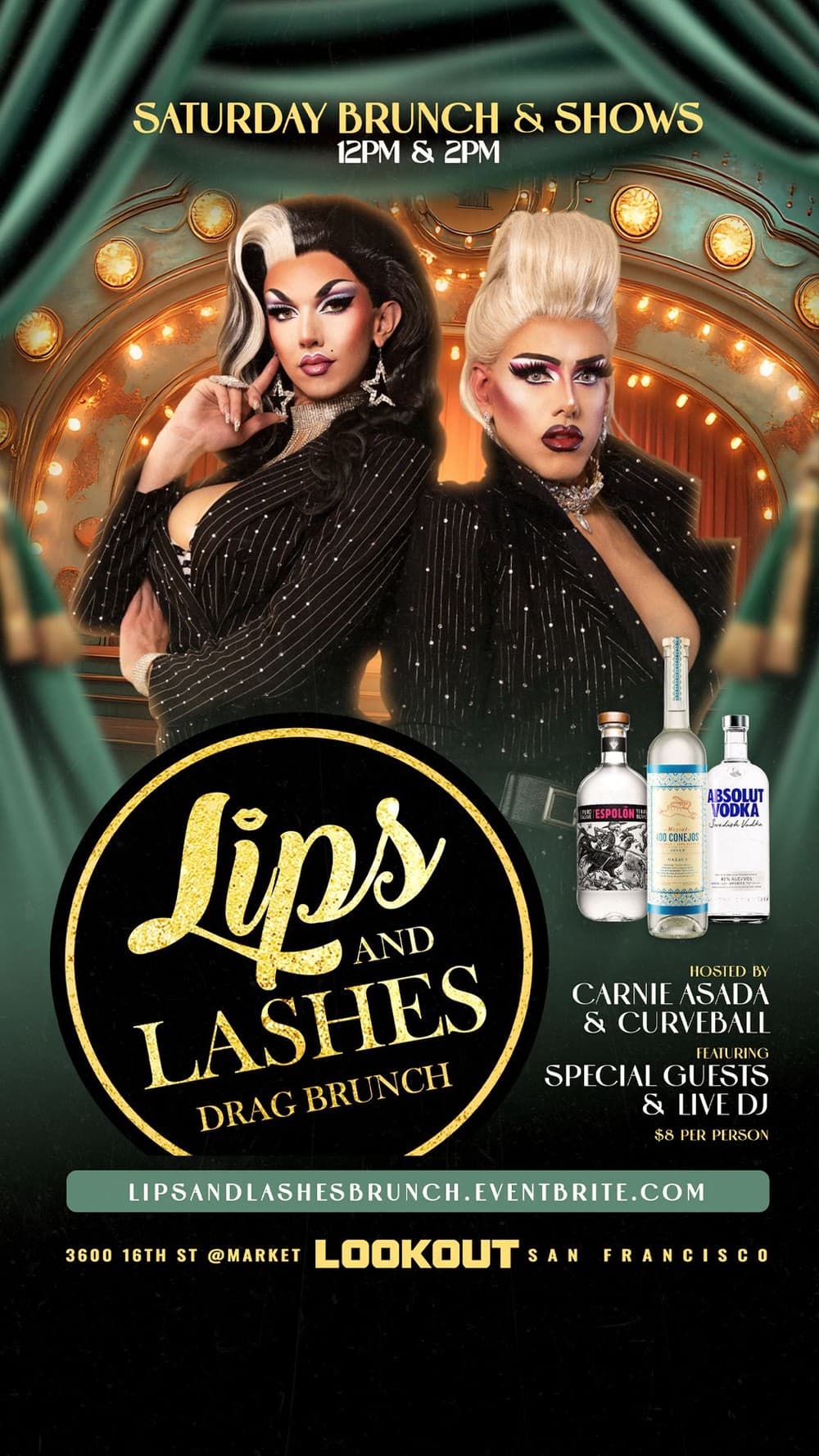 Lips and Lashes Drag Brunch