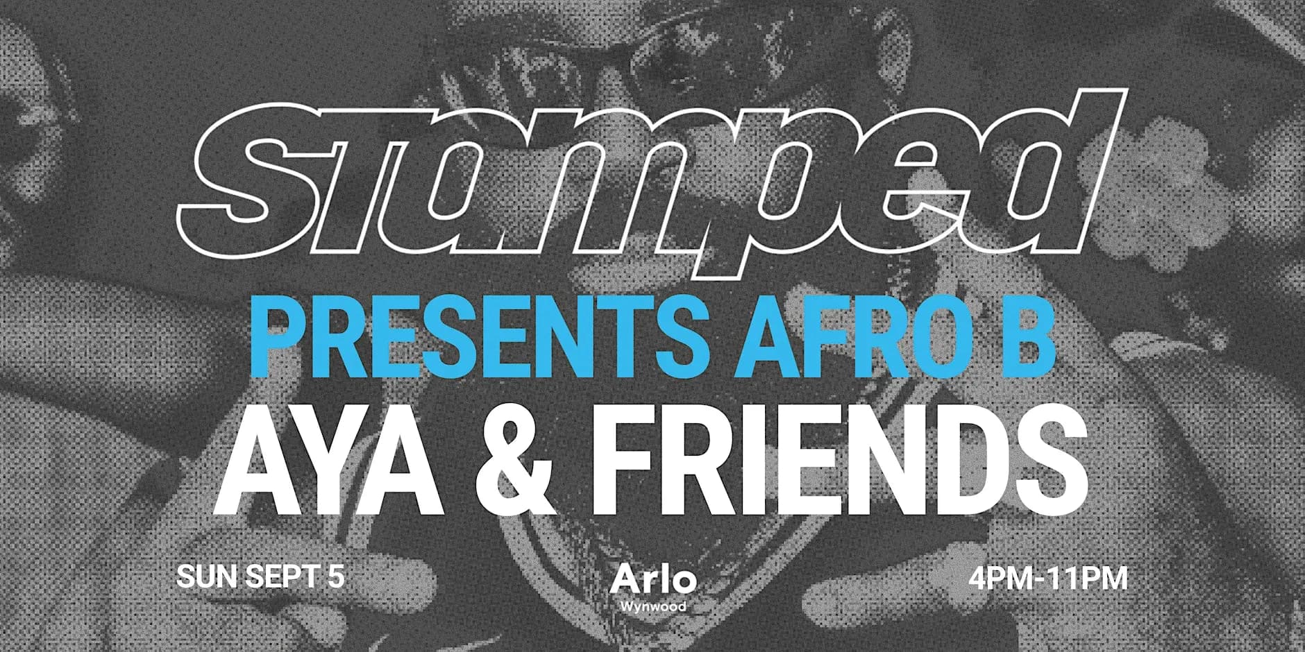 STAMPED PRESENTS AFRO B x AYA & FRIENDS (at the pool).