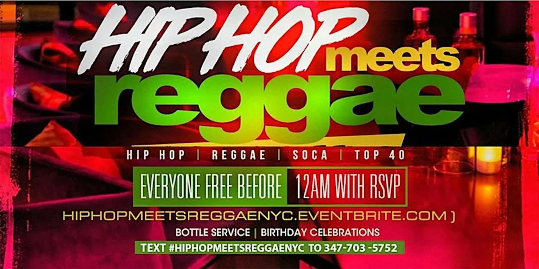 Hip Hop Meets Reggae in Queens (Big Room Saturdays) - 11.28