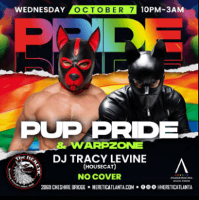 Pride 2026: Pup Pride & Warpzone w/ DJ Tracy Levine