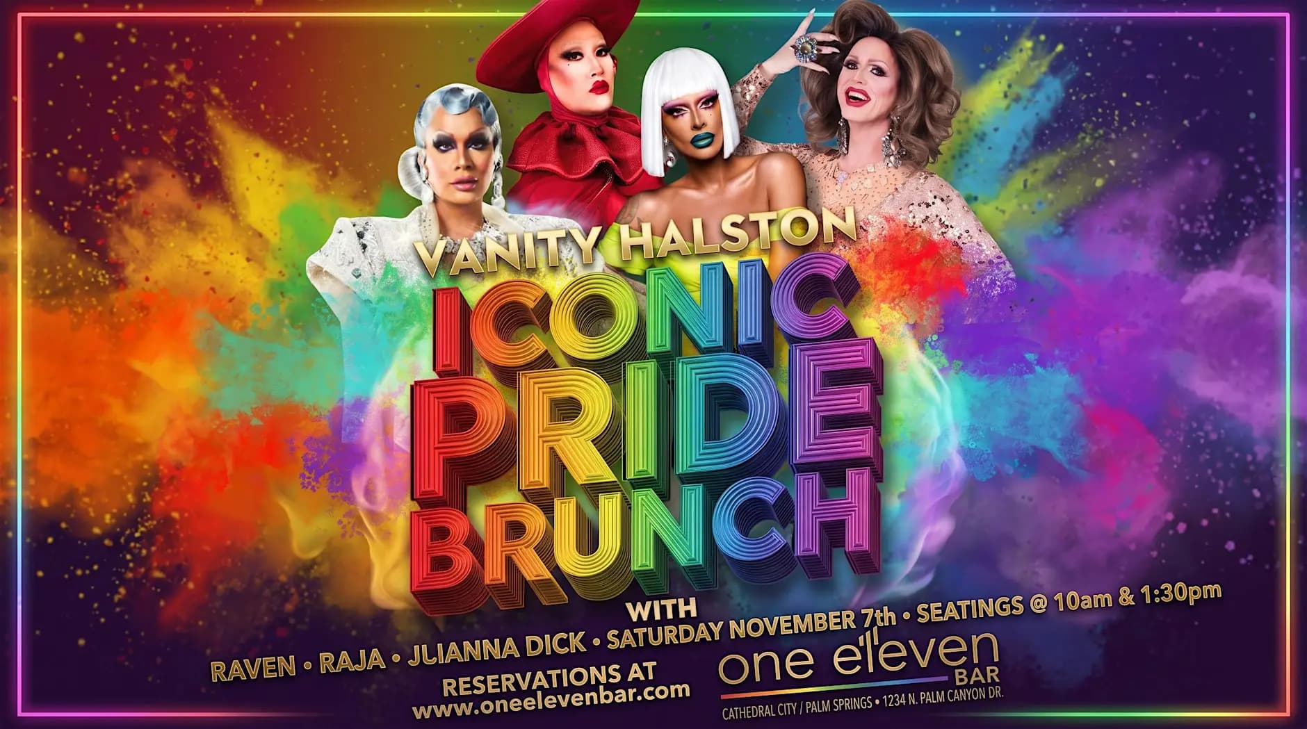 ICONIC Pride Drag Brunch - Nov 7th - 2pm