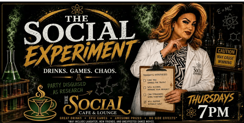 10.08 - The Social Experiment - Drinks. Games. Chaos!