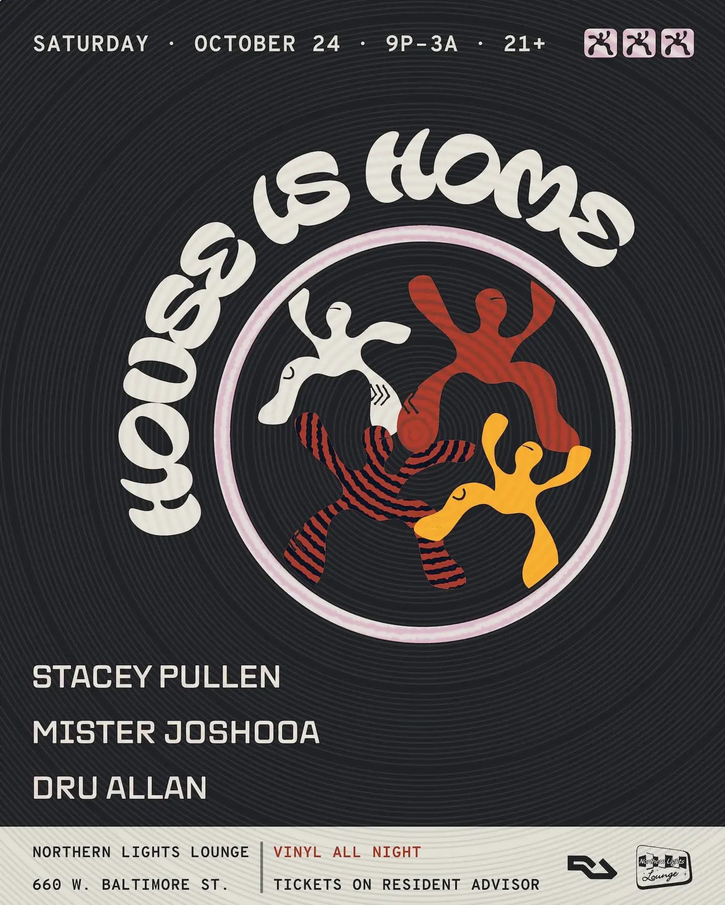 HOUSE IS HOME: STACEY PULLEN | MISTER JOSHOOA | DRU ALLAN | VINYL ALL NIGHT