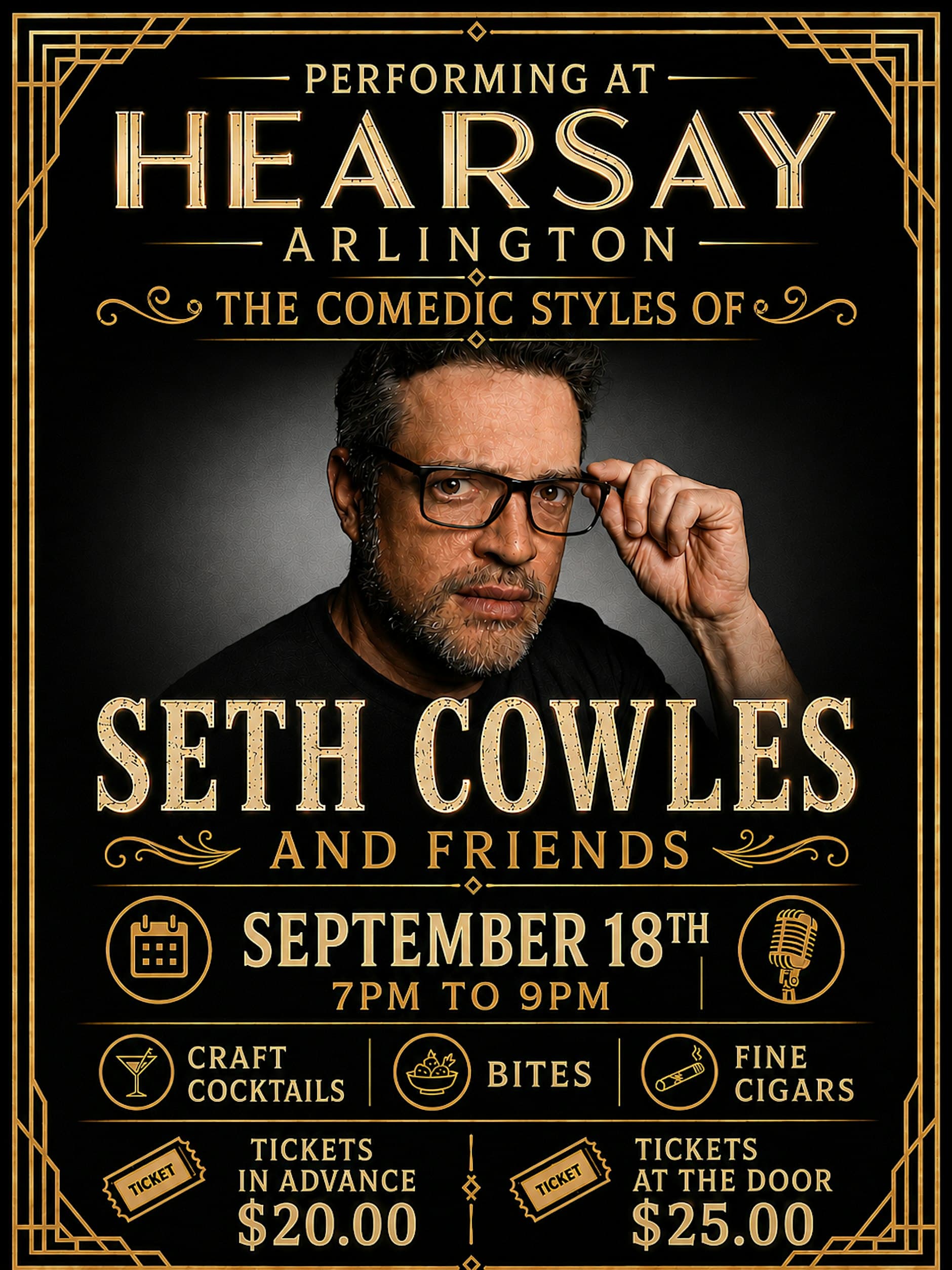 Hearsay Arlington is proud to present Seth Cowles and friends