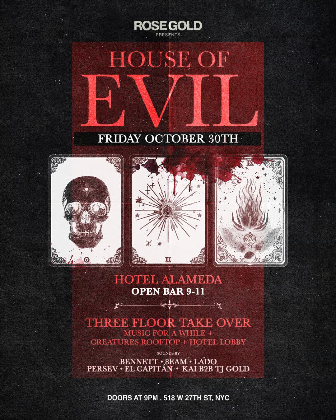 House of Evil: Hotel Alameda Halloween NYC — Oct 30