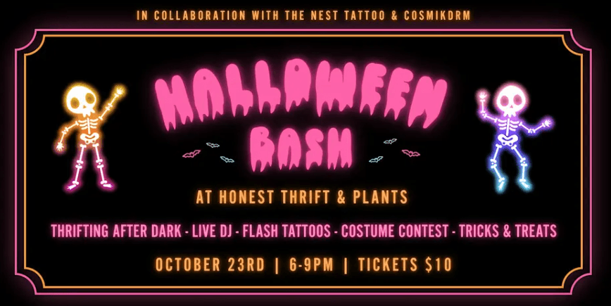 Halloween Bash at Honest Thrift & Plants