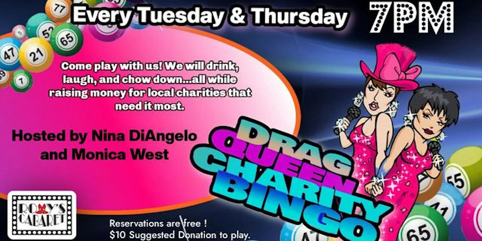 Drag Queen Charity Bingo - 11/10