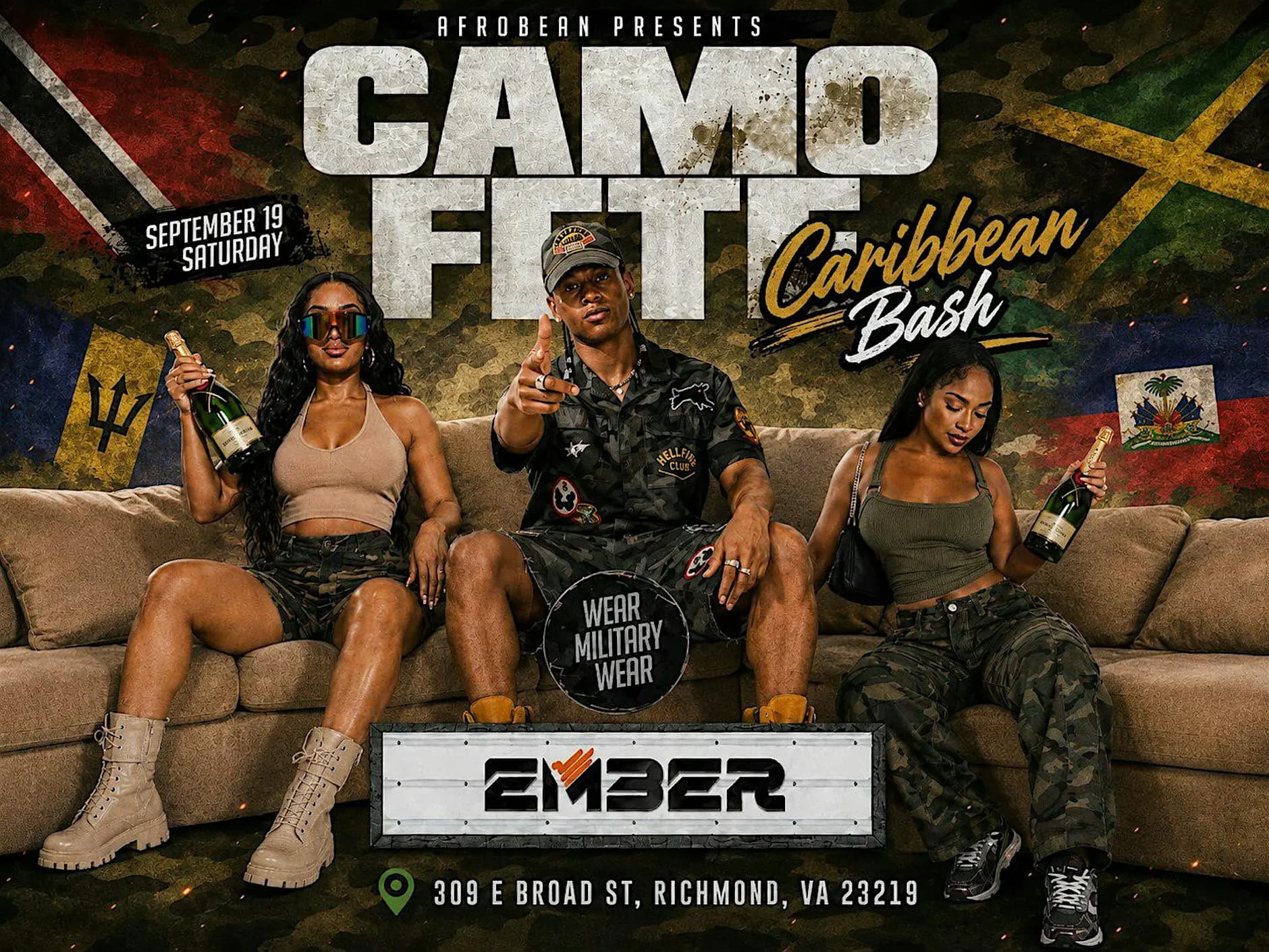 Caribbean Night: Afrobean presents Camo Fete