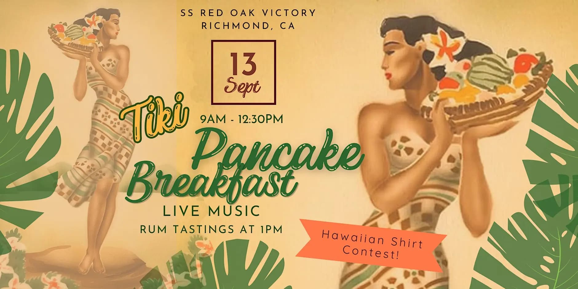 2026 Tiki Pancake Breakfast on Red Oak Victory