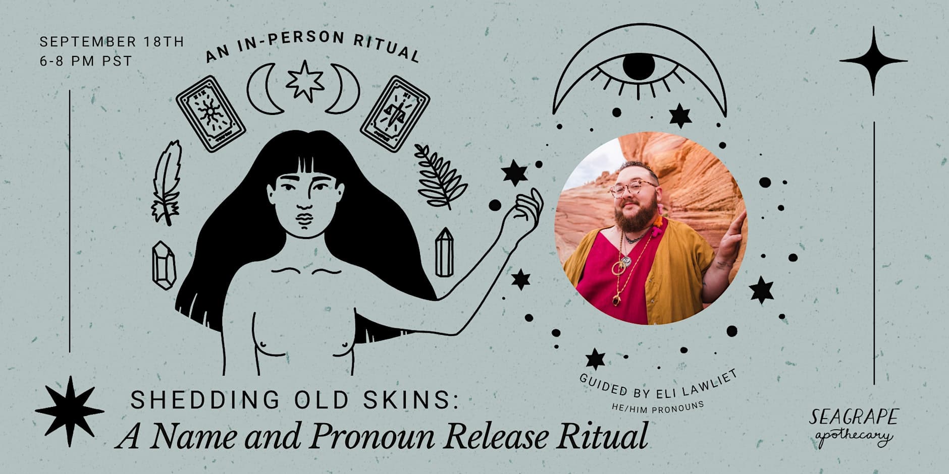 Shedding Old Skins: A Name and Pronoun Release Ritual *in-person!*