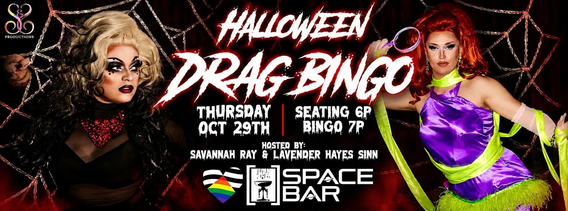HALLOWEEN DRAG BINGO AT SPACE BAR - OCT