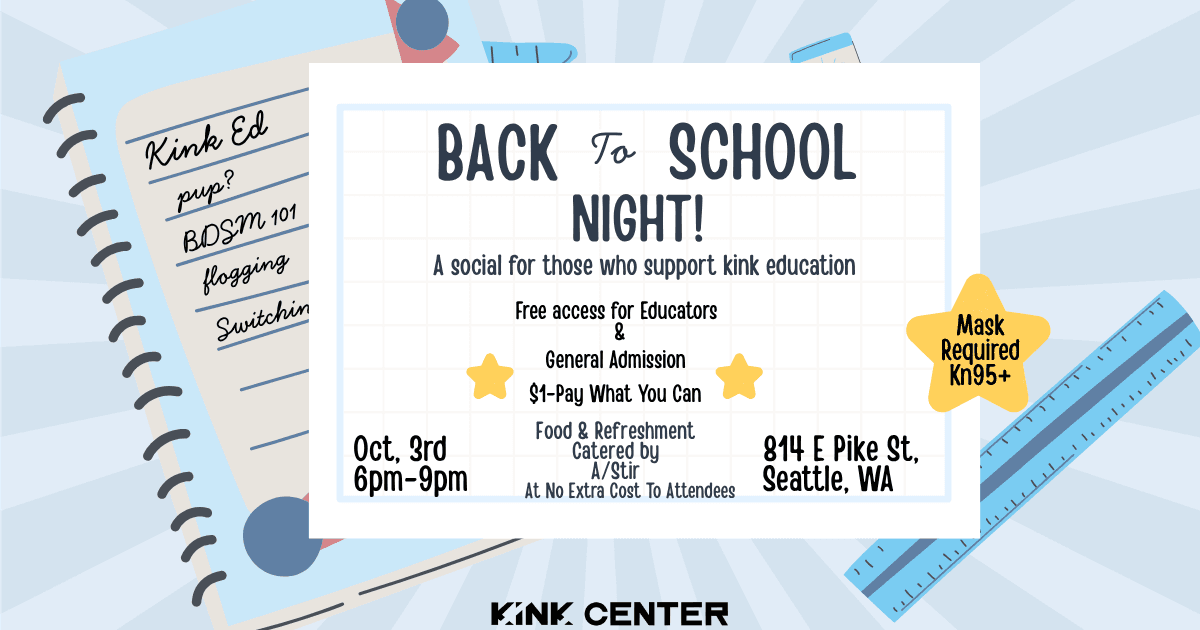 Back To School Night- Kink Educator Social