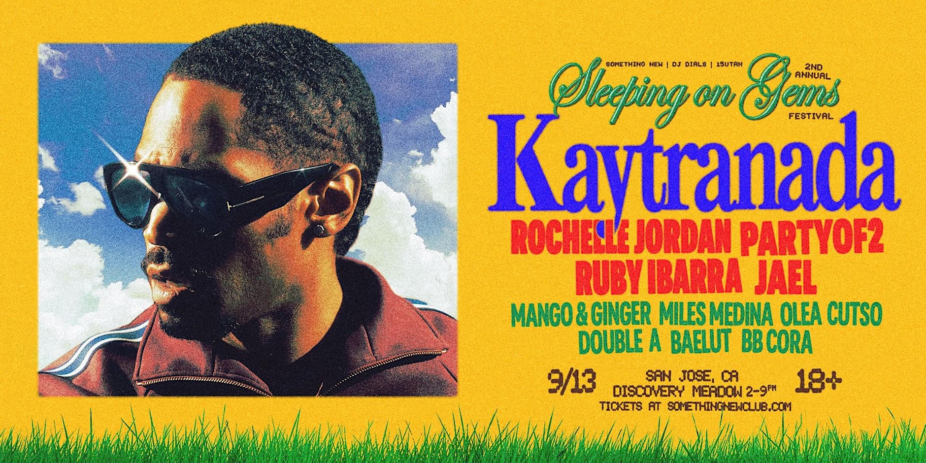 Sleeping On Gems FEST w/ Kaytranada + MORE - Discovery Meadow - San Jose