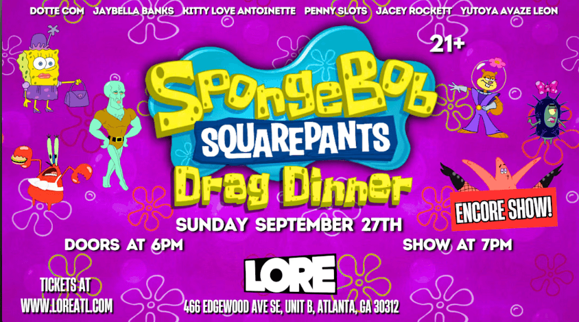 Spongebob Squarepants Drag Dinner