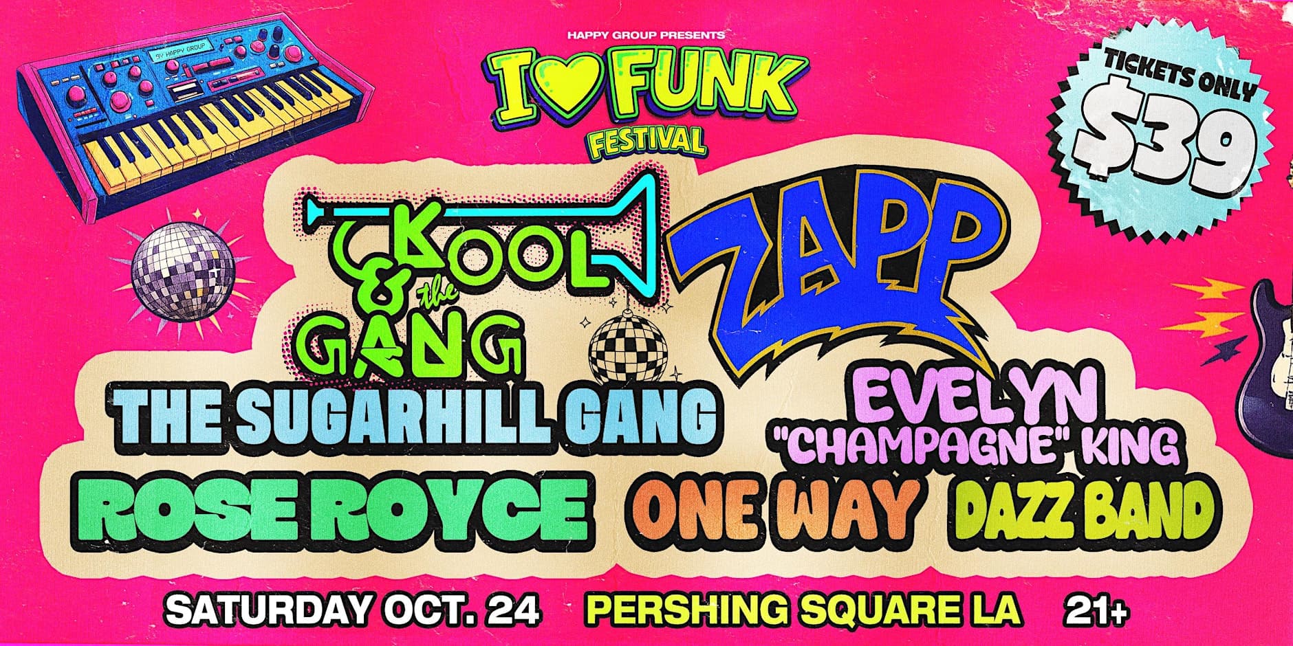I LOVE FUNK: Kool & The Gang, Zapp, The Sugarhill Gang, Rose Royce & MORE