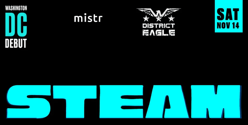 STEAM: DC Debut - Towel Party at District Eagle