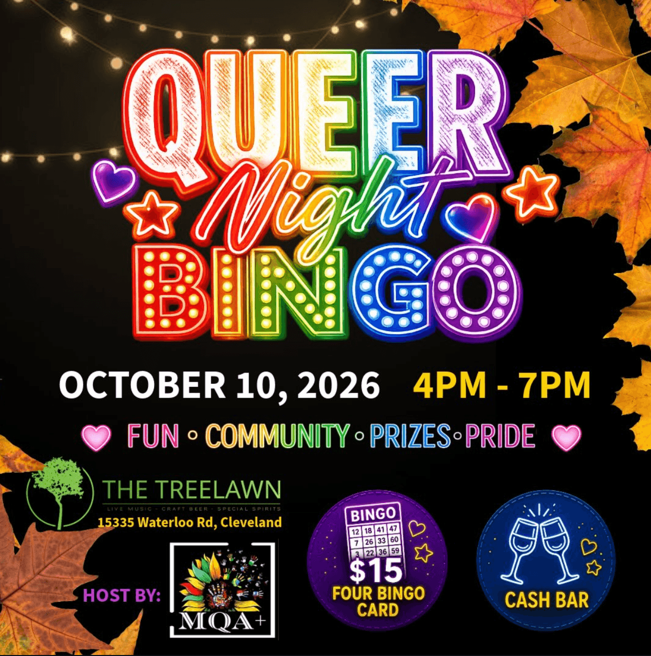 Queer BINGO Night! 🏳️🌈 by Multi Cultural Queer+ Association