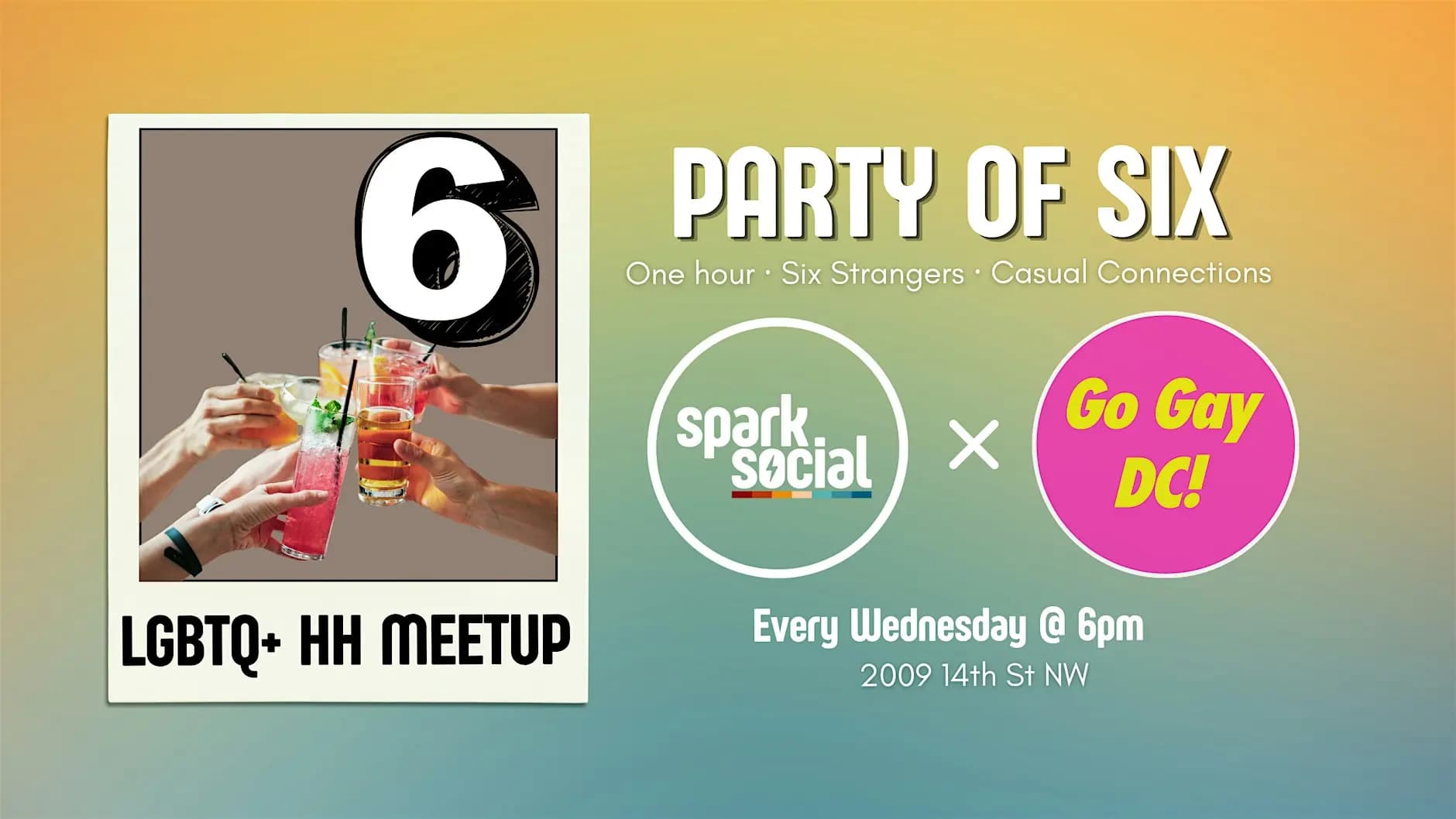 Party of Six: LGBTQ+ Happy Hour Meetup - 09/16