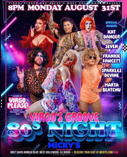 Virgo’s Groove: 80s Night