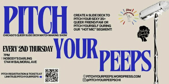 Pitch Your Peeps: QUEER Slide Deck Match Making Events @ Nobody's Darling