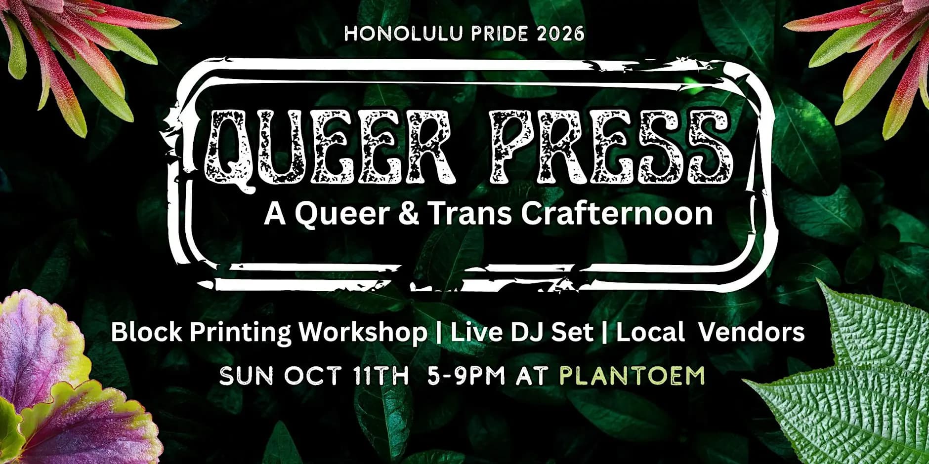 Queer Press- A Queer & Trans Crafternoon