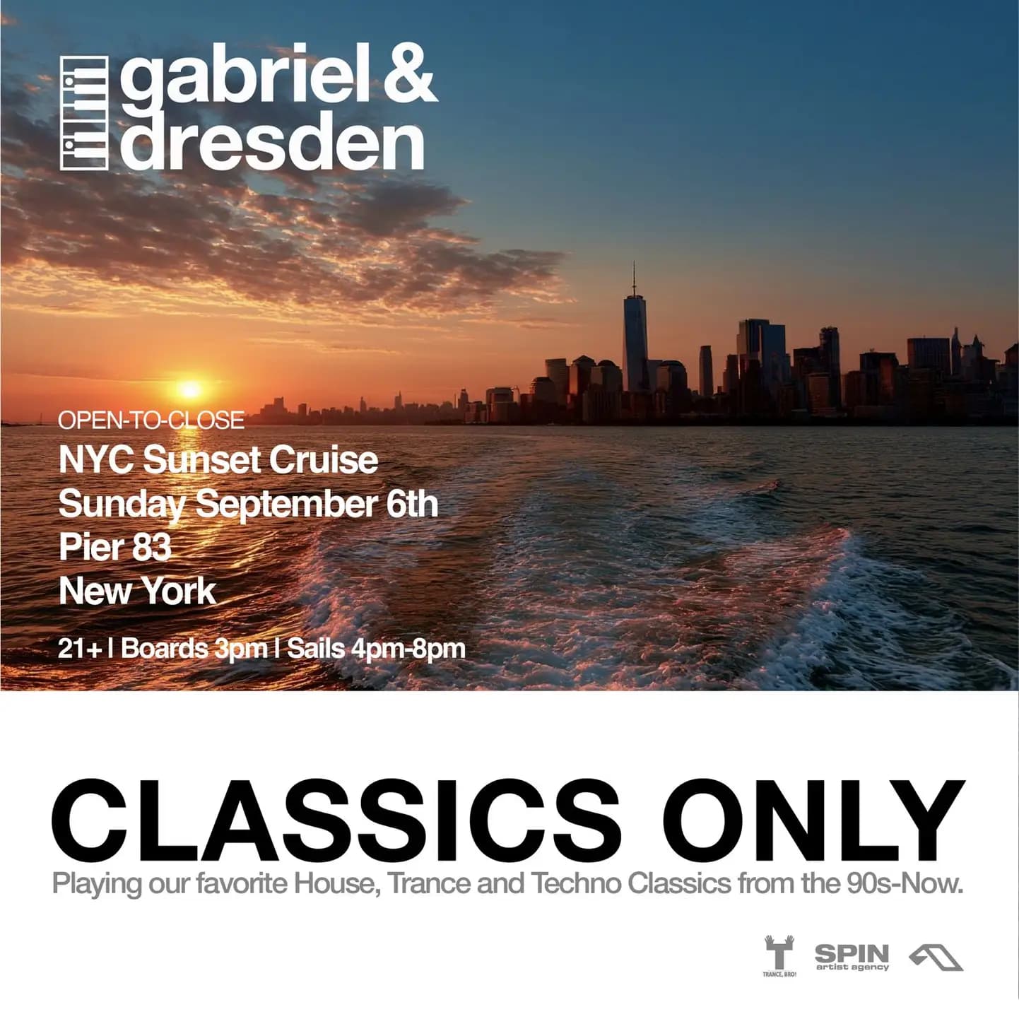 Gabriel & Dresden Classics Only NYC Boat Party