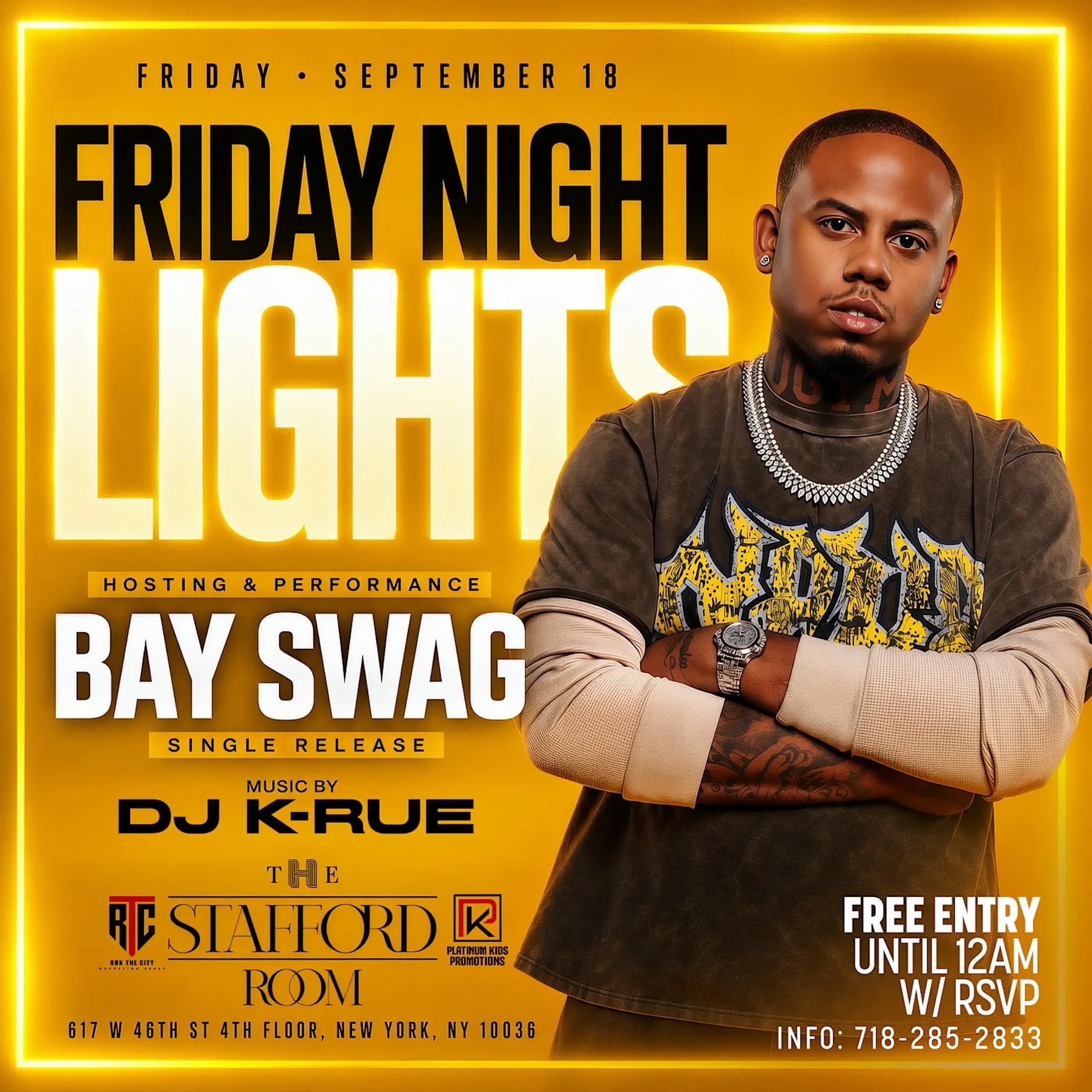 Friday Night Lights: Bay Swag at The Stafford Room
