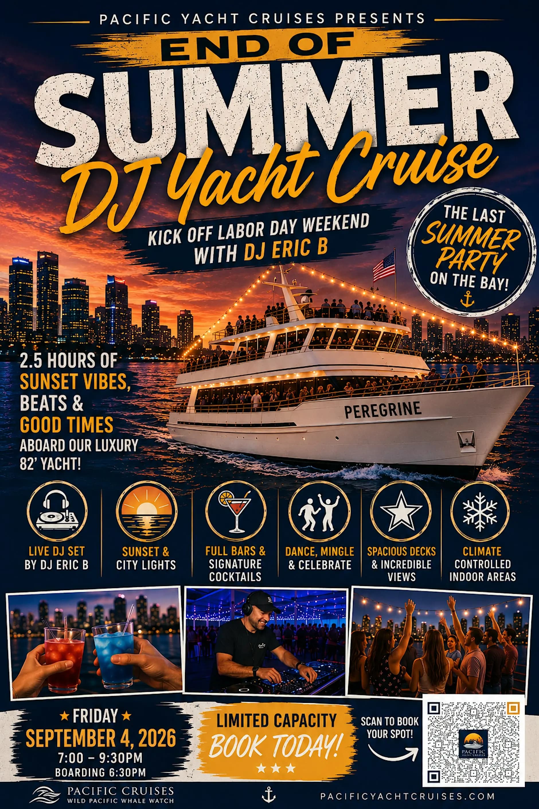 End of Summer DJ Yacht Cruise | Labor Day Weekend San Diego