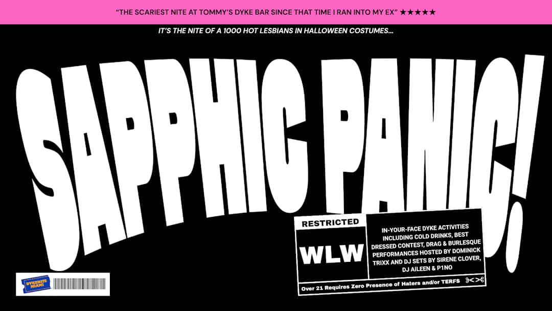 Sapphic Panic! At The Dyke Bar