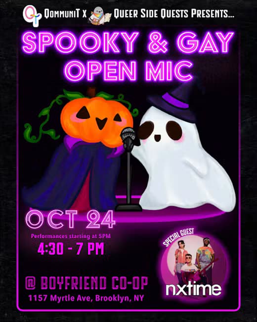 Spooky and Gay Open Mic