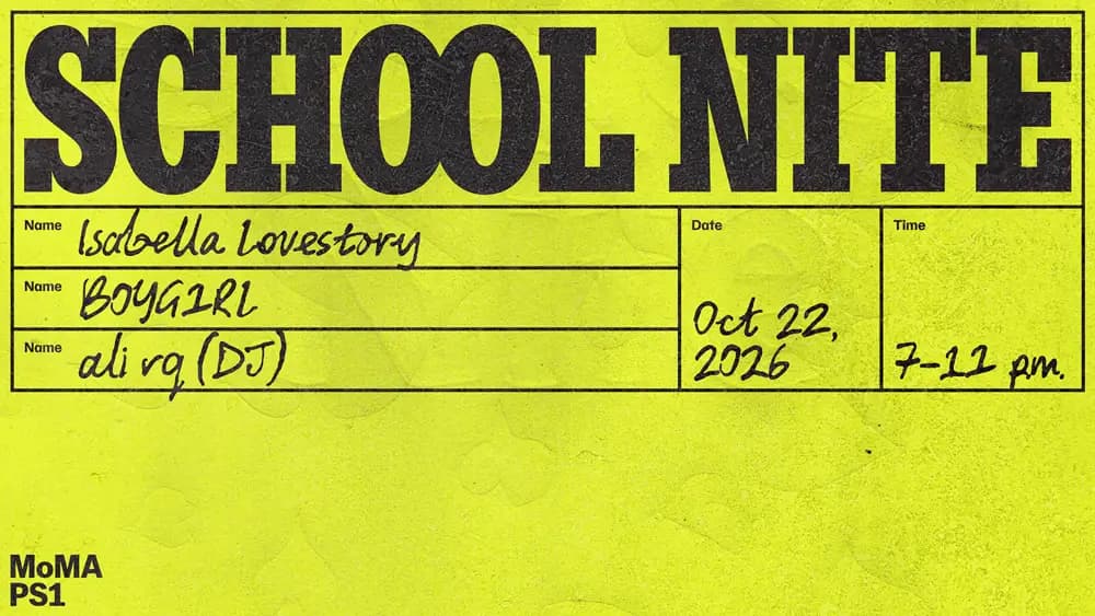 School Nite: Isabella Lovestory, B0YG1RL, Ali RQ (DJ)