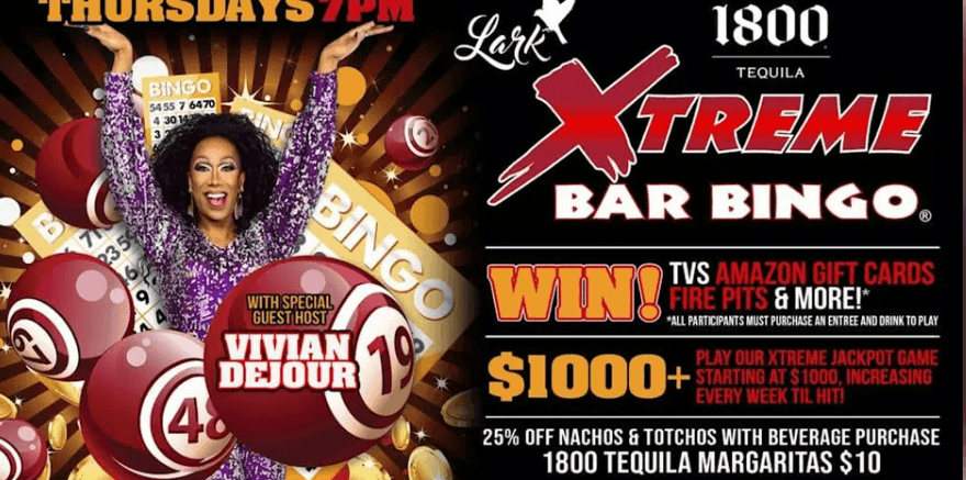 Xtreme Bar Drag Bingo at Lark