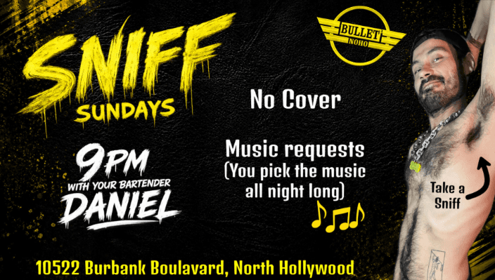 9.07 - SNIFF SUNDAYS with BARTENDER DANIEL