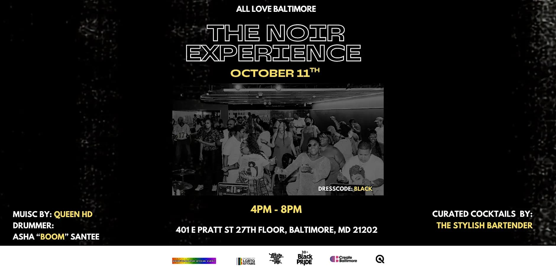 All Love Baltimore Black Pride Finale: The Noir Experience