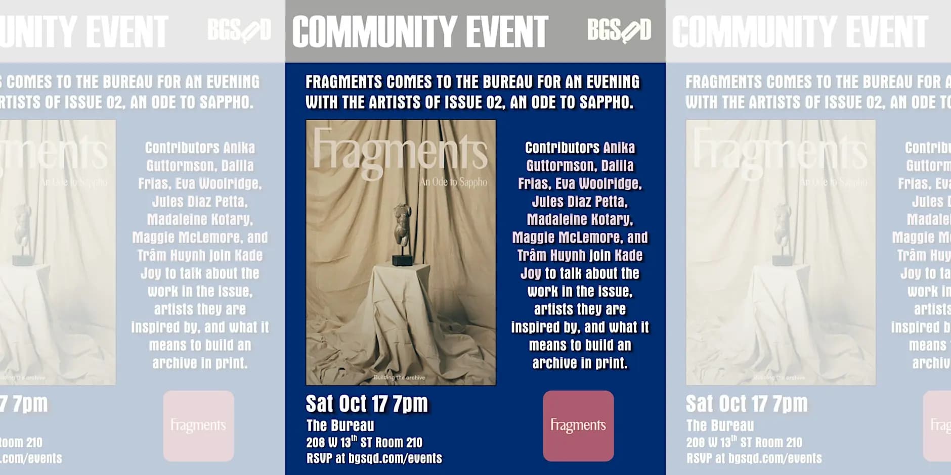 FRAGMENTS: An Ode to Sappho Artist Panel