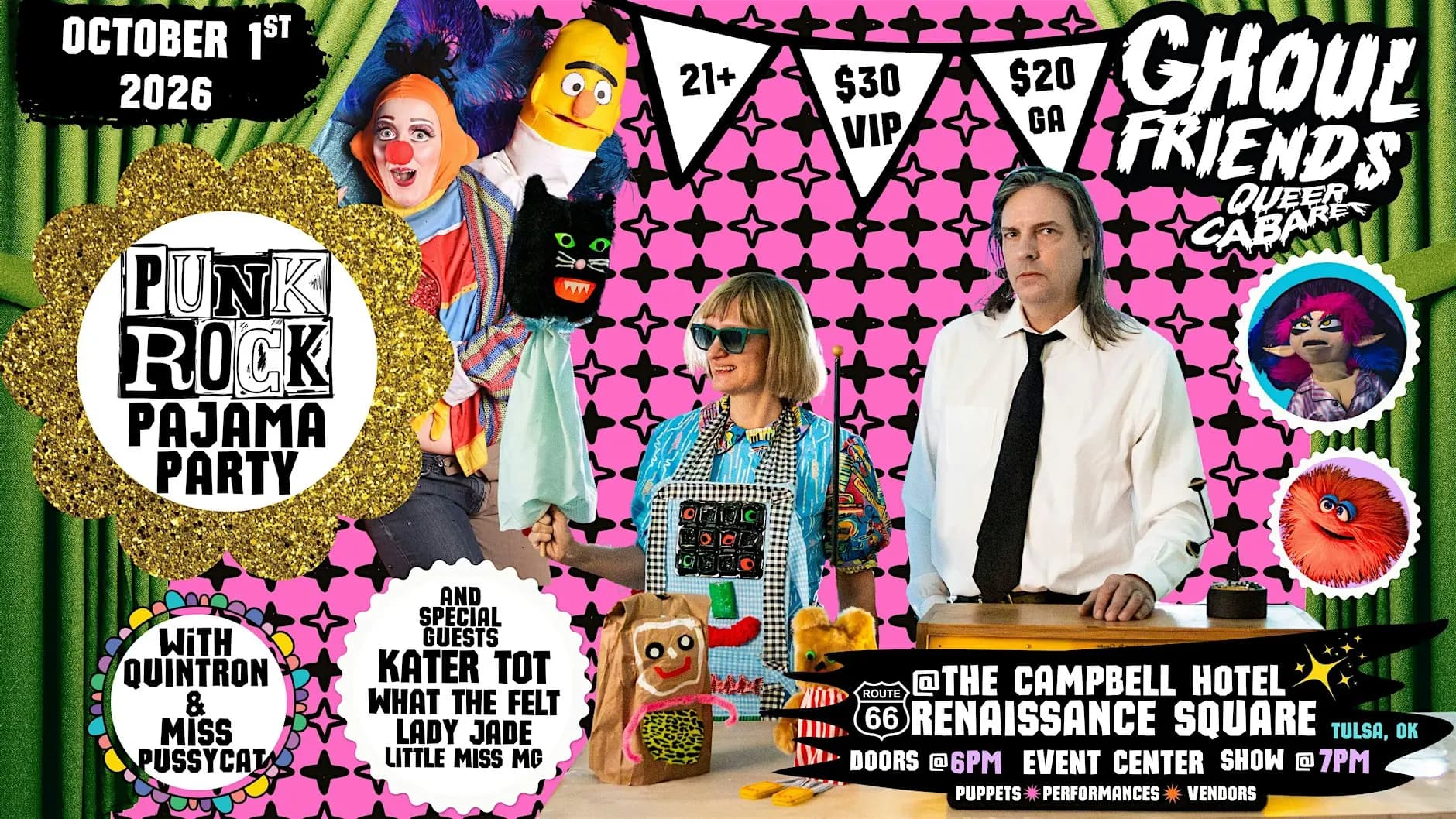 PUNK ROCK PAJAMA PARTY w/GHOUL FRIENDS Queer Cabaret