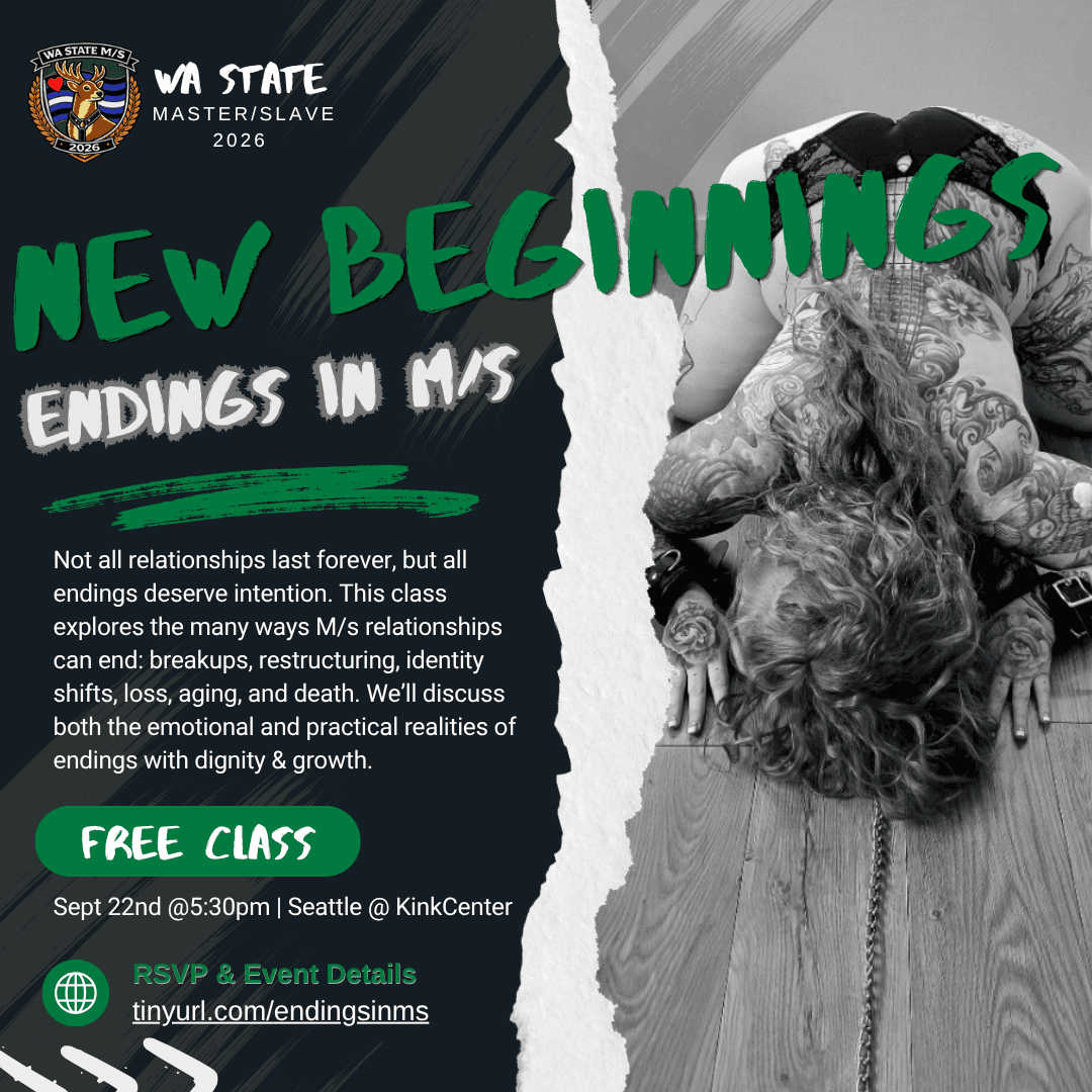 New Beginnings: Endings in M/s