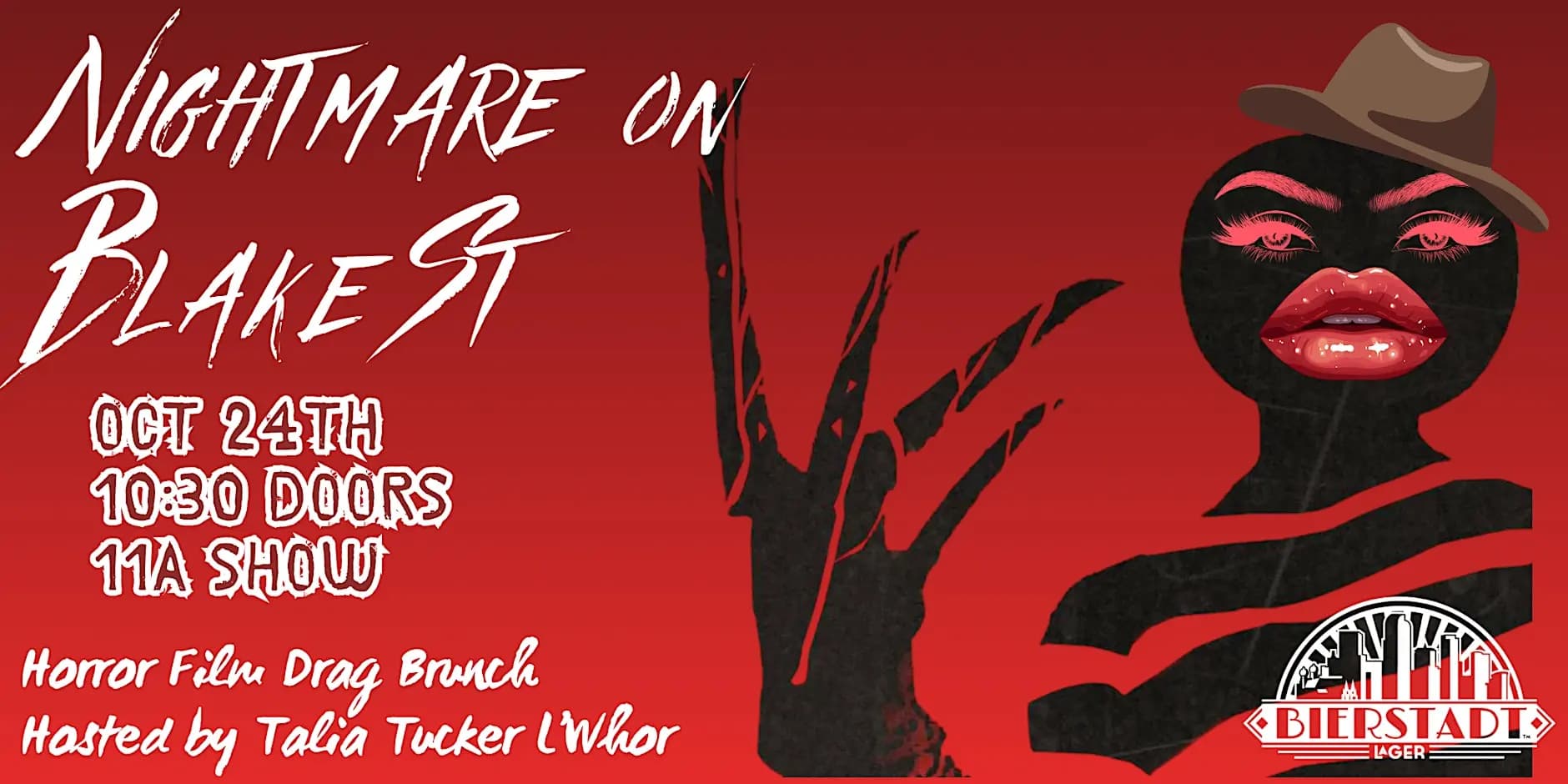 Nightmare on Blake St Drag Show & Brunch, Hosted by Talia Tucker L'Whor