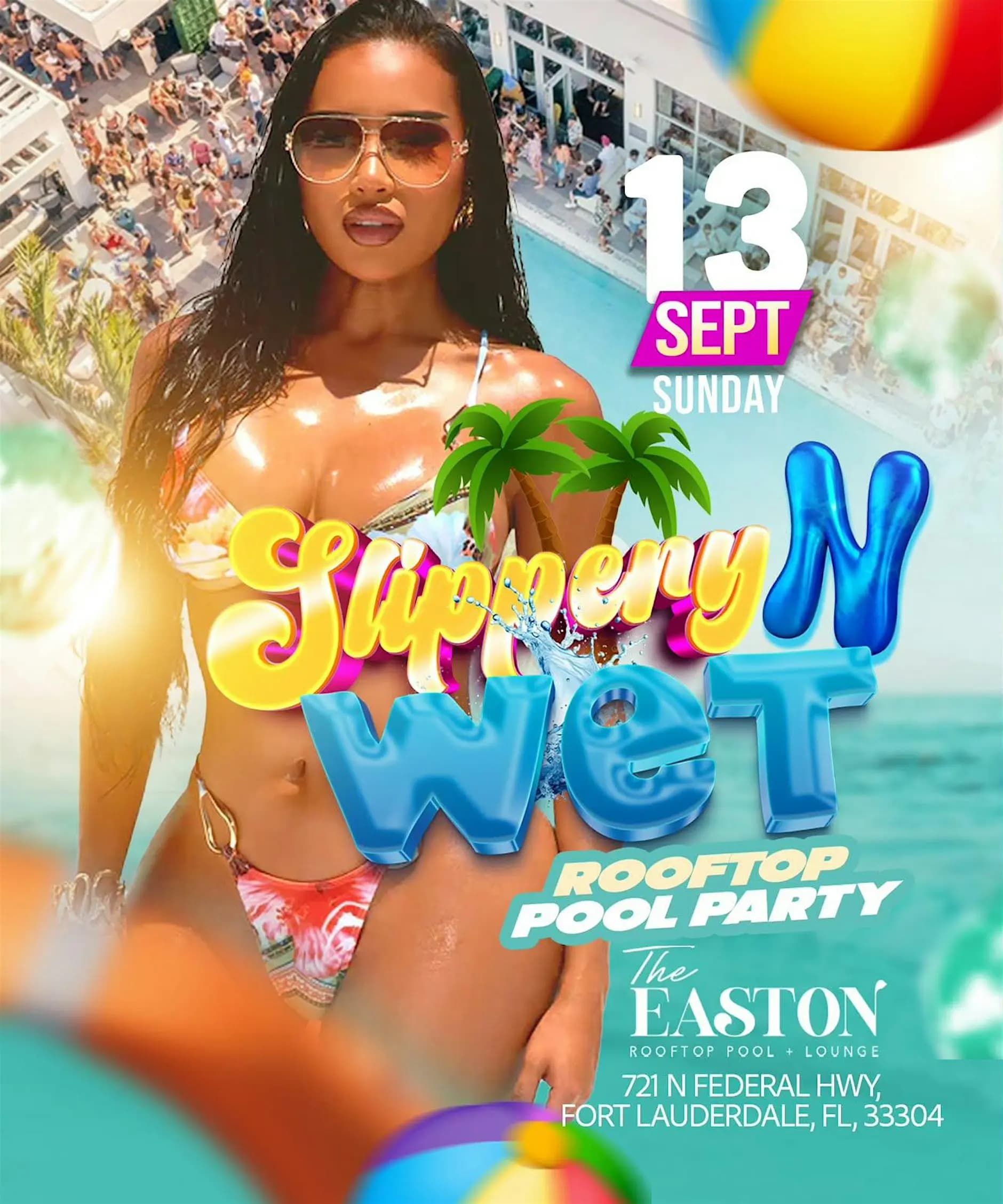 Slippery N Wet Rooftop Pool Party