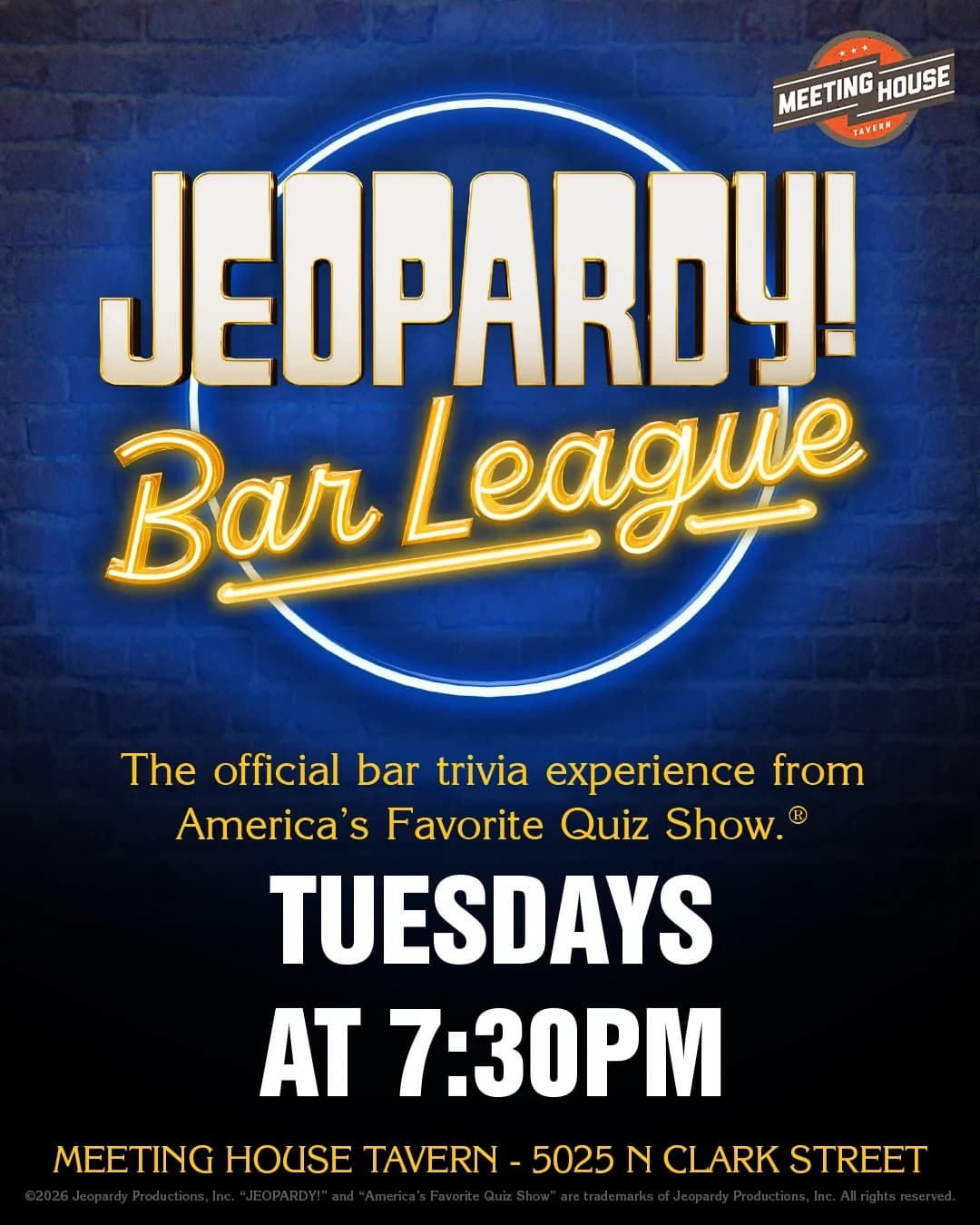 JEOPARDY! Bar League Trivia