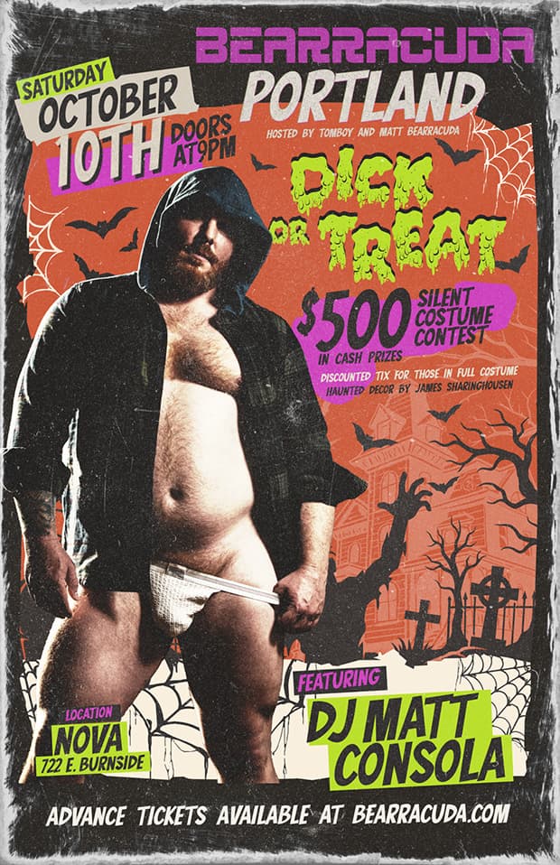 Bearracuda Portland: Dick or Treat!