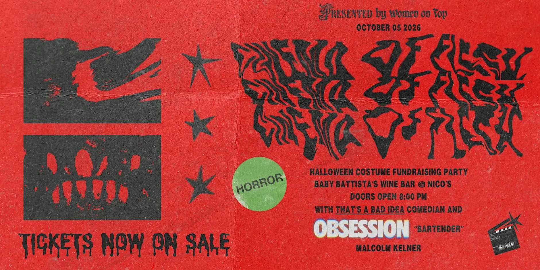 Cinema of Flesh | Halloween Costume Fundraising Party @ nico's