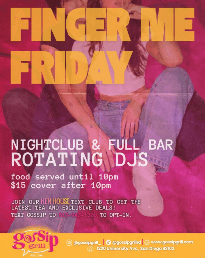 09/11/2026 - Finger Me Friday