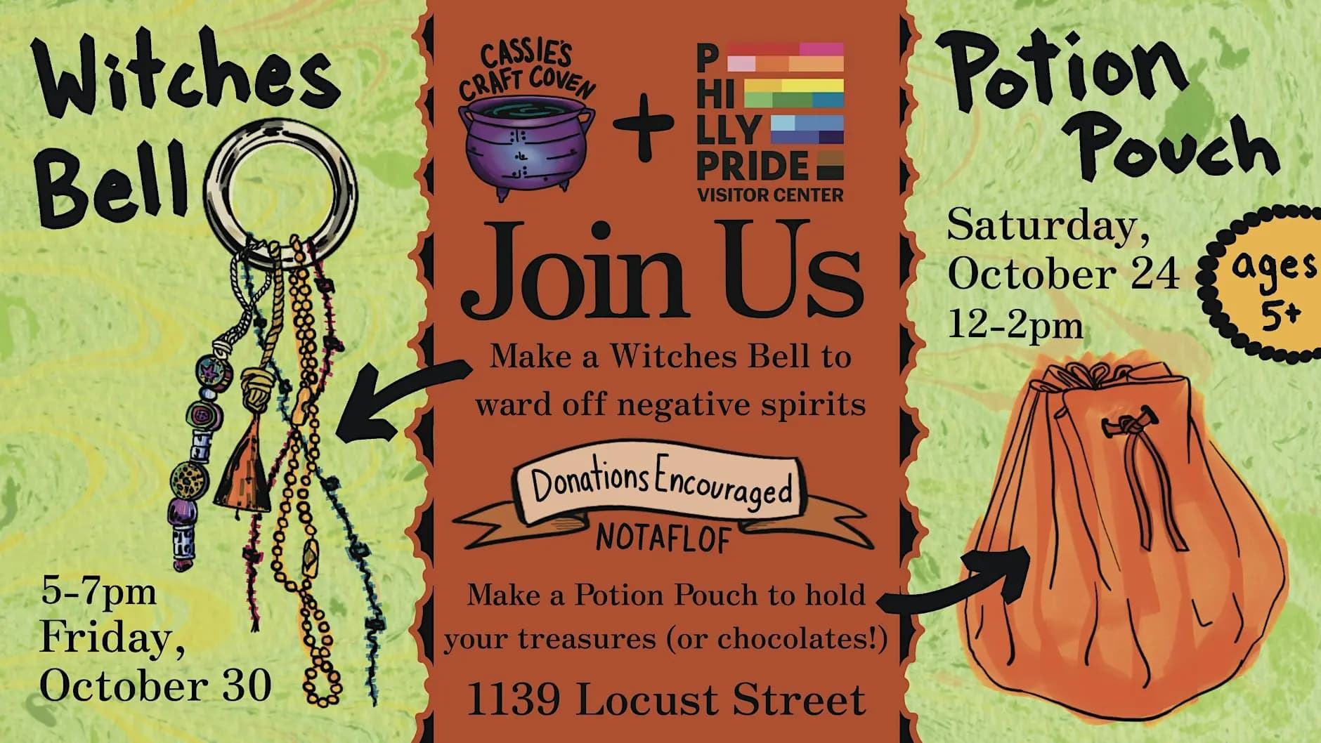 Spooky Crafts with Cassie's Coven x Philly PRIDE Visitor Center