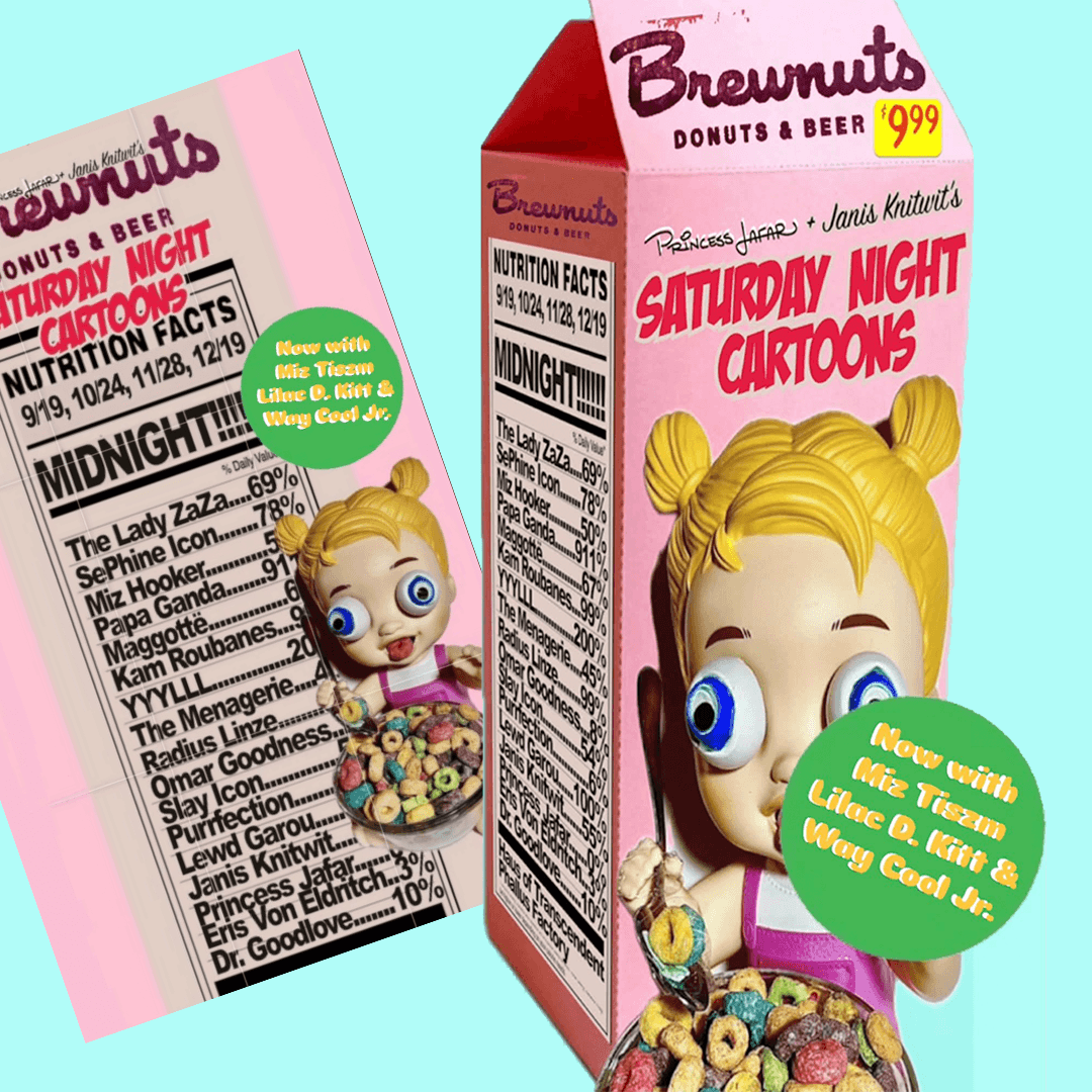 Saturday Night Cartoons by Princess Jafar & Janis Knitwit