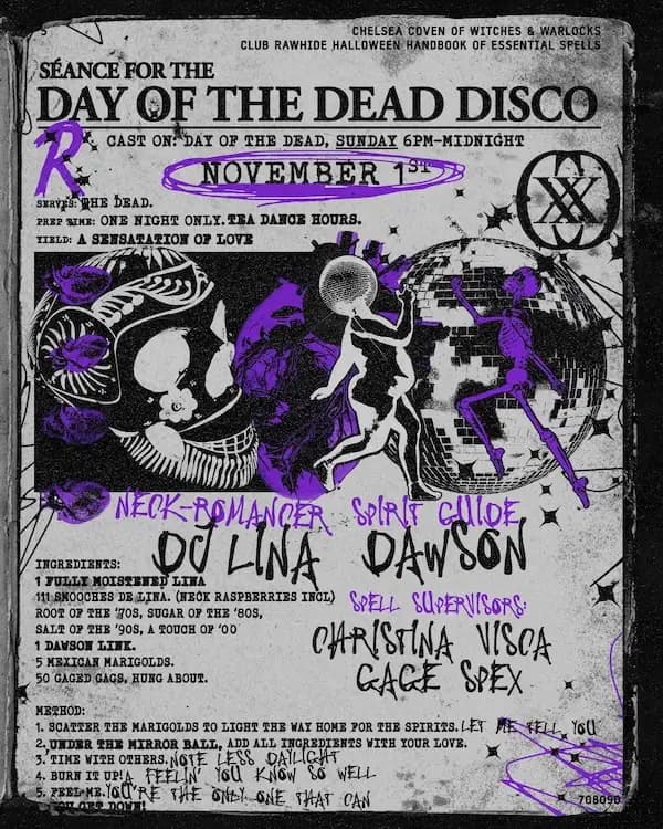 LOVE SENSATION SUNDAYS: SÉANCE FOR THE DAY OF THE DEAD DISCO with DJ Lina, Dawson