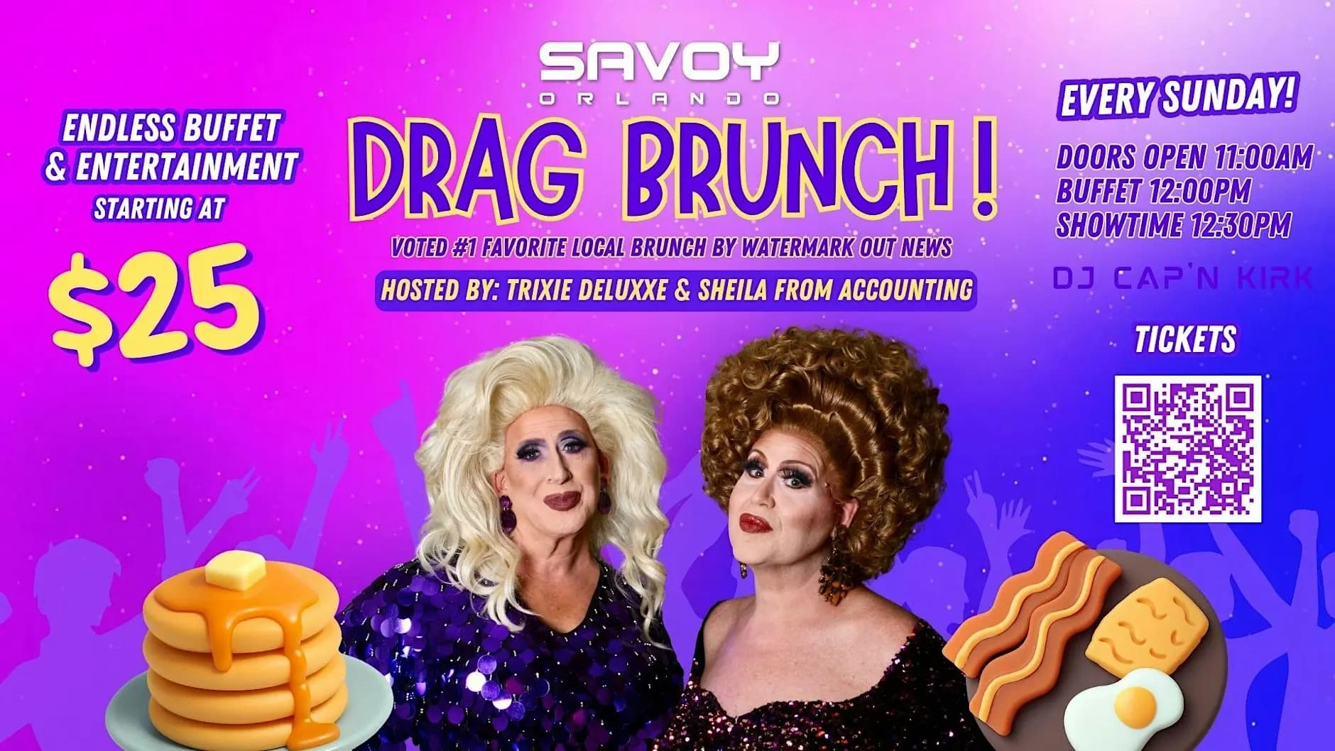 Brunch at Savoy! Orlando's Favorite Drag Brunch!