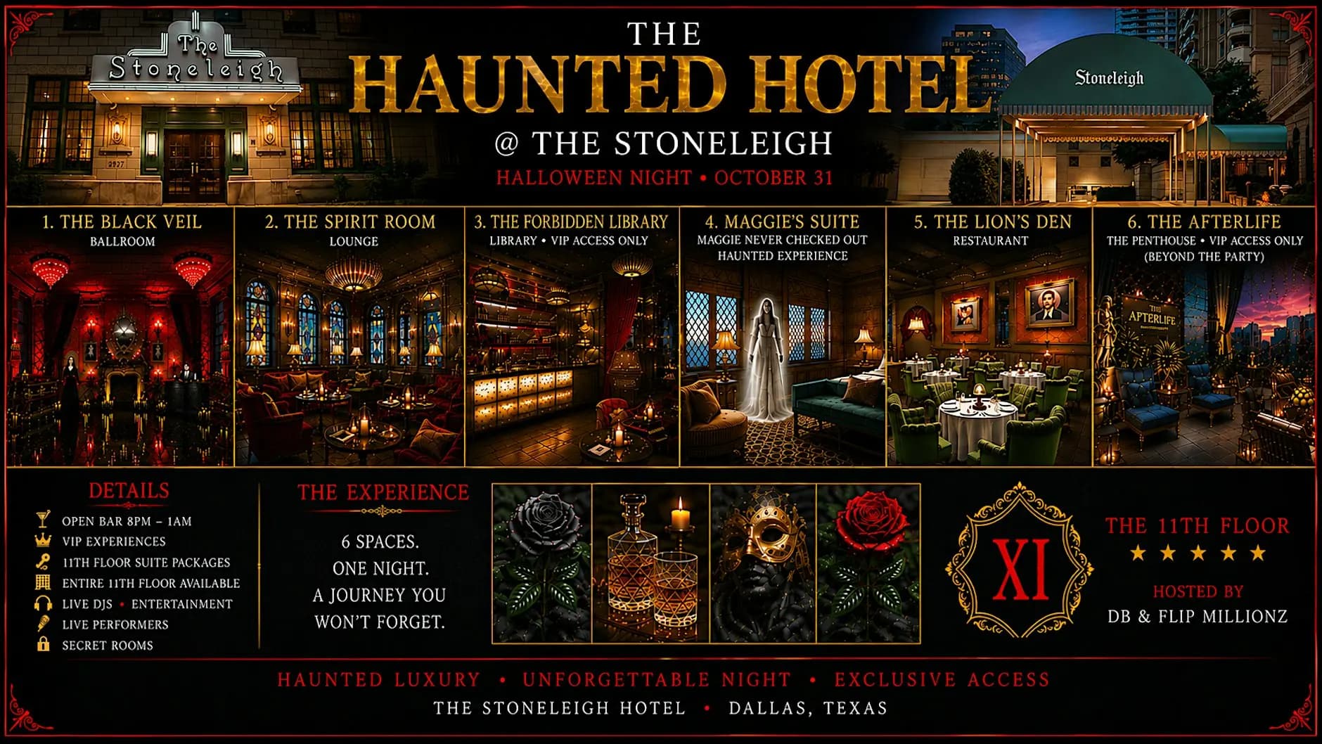 THE HAUNTED HOTEL @ THE STONELEIGH (OPEN BAR)