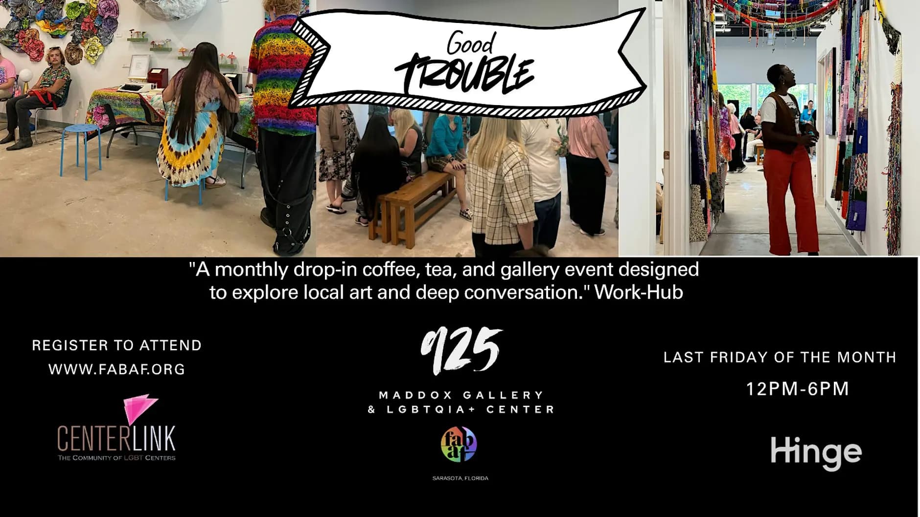 GOOD TROUBLE: QT Art Social - Work- Hub 10/30