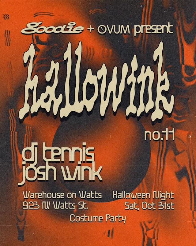 Hallowink No.11 : Dj Tennis, Josh Wink
